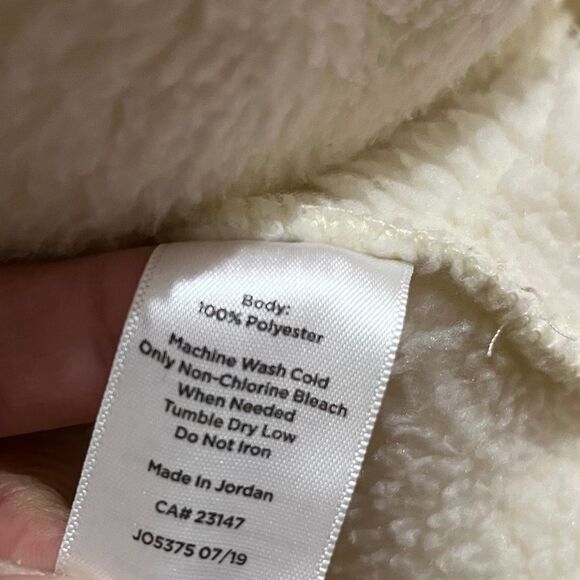 Talbots Women’s Plus Cream White Fluffy Fall Winter Casual Jacket Sz-XXXL - Picture 5 of 6